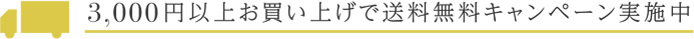 3,000円以上お買い上げで送料無料キャンペーン実施中